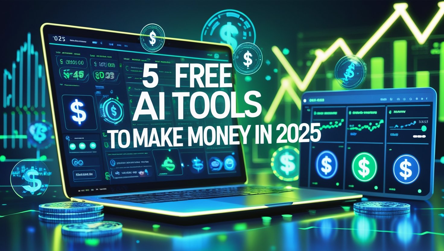 5 Free AI Tools to Make Money Online in 2025 (That Actually Work)