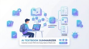 AI tools for summarizing textbooks converting textbook PDFs into notes and flashcards