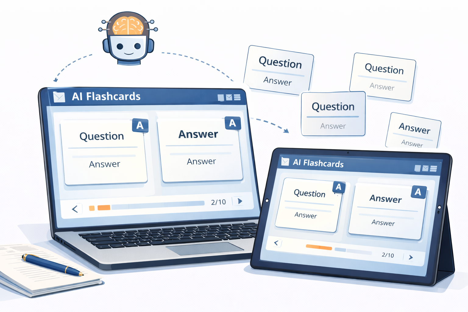 ai flashcards for study revision