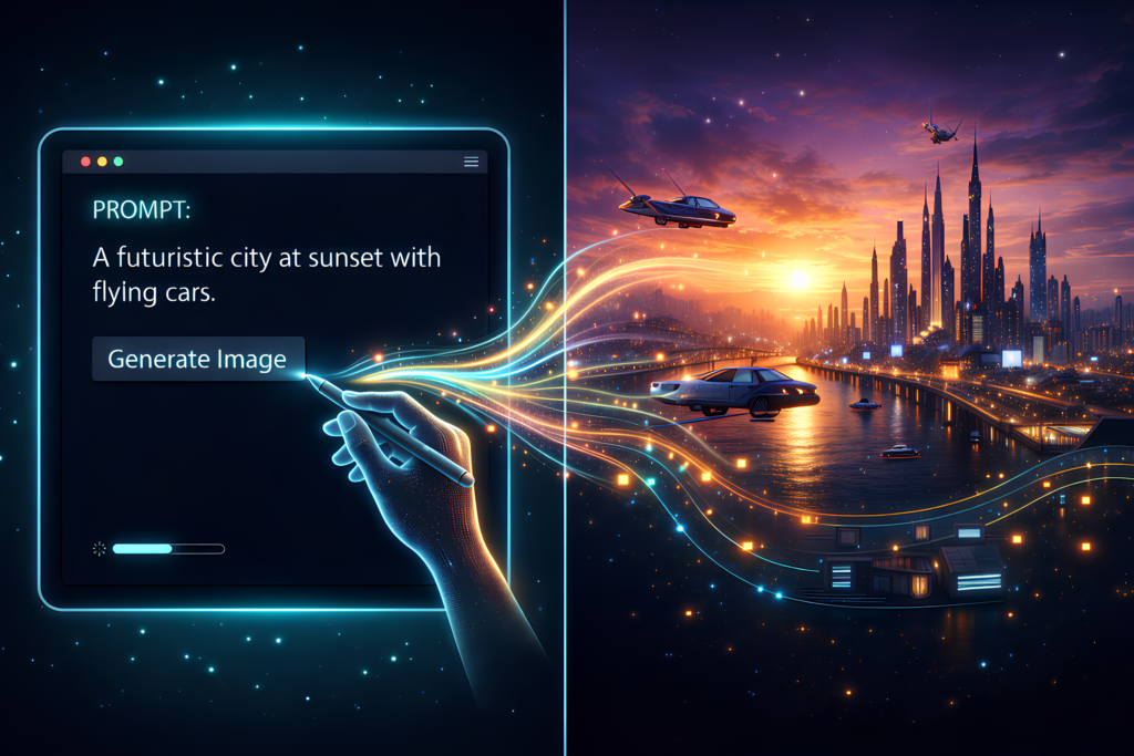 text to image AI example transformation
